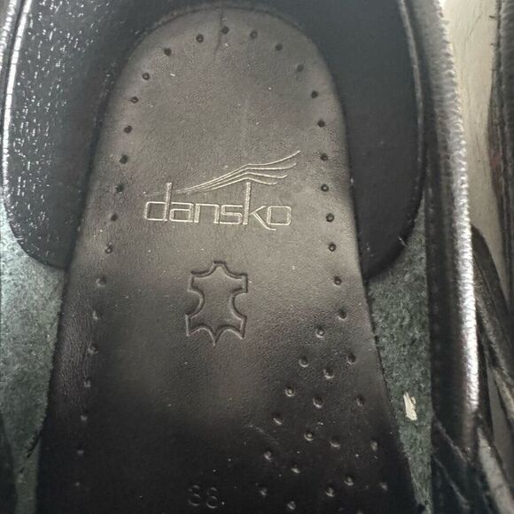 Dansko Patent Leather Rainbow Clogs - Picture 10 of 11